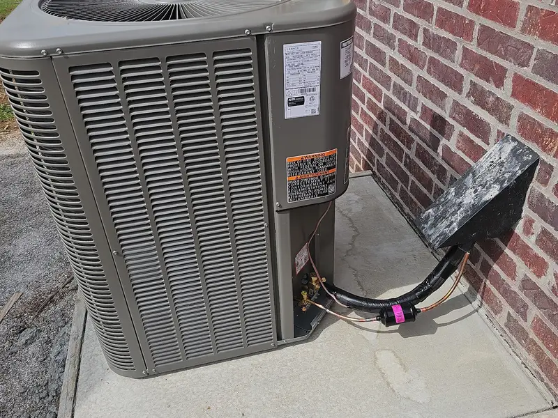 New outdoor AC unit installed by TLC